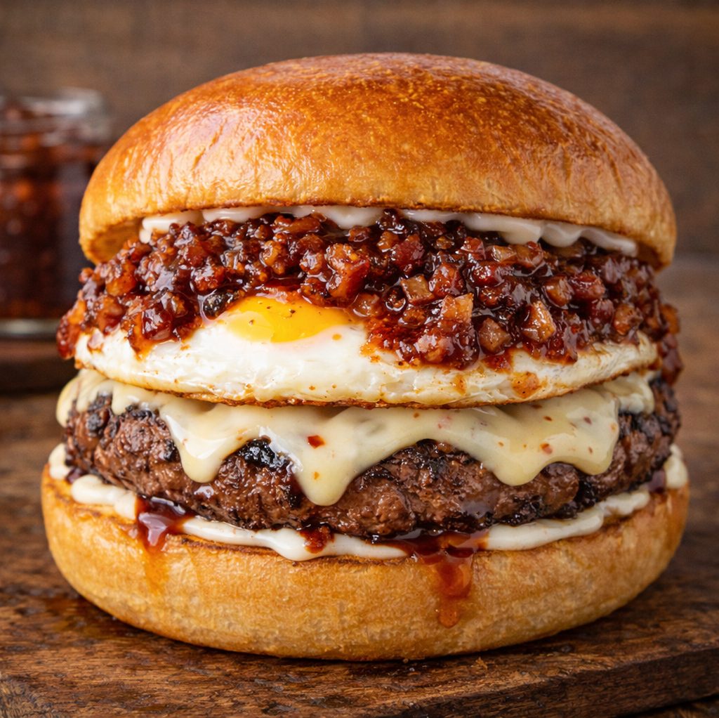 Imperial Bacon Jam-Boree Burger.