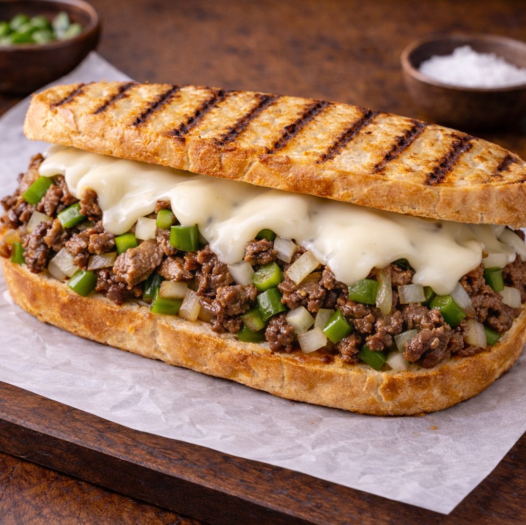 Grilled Franklin's Philly Sandwich.