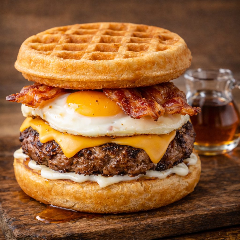 Napoleon's Waffle Burger.