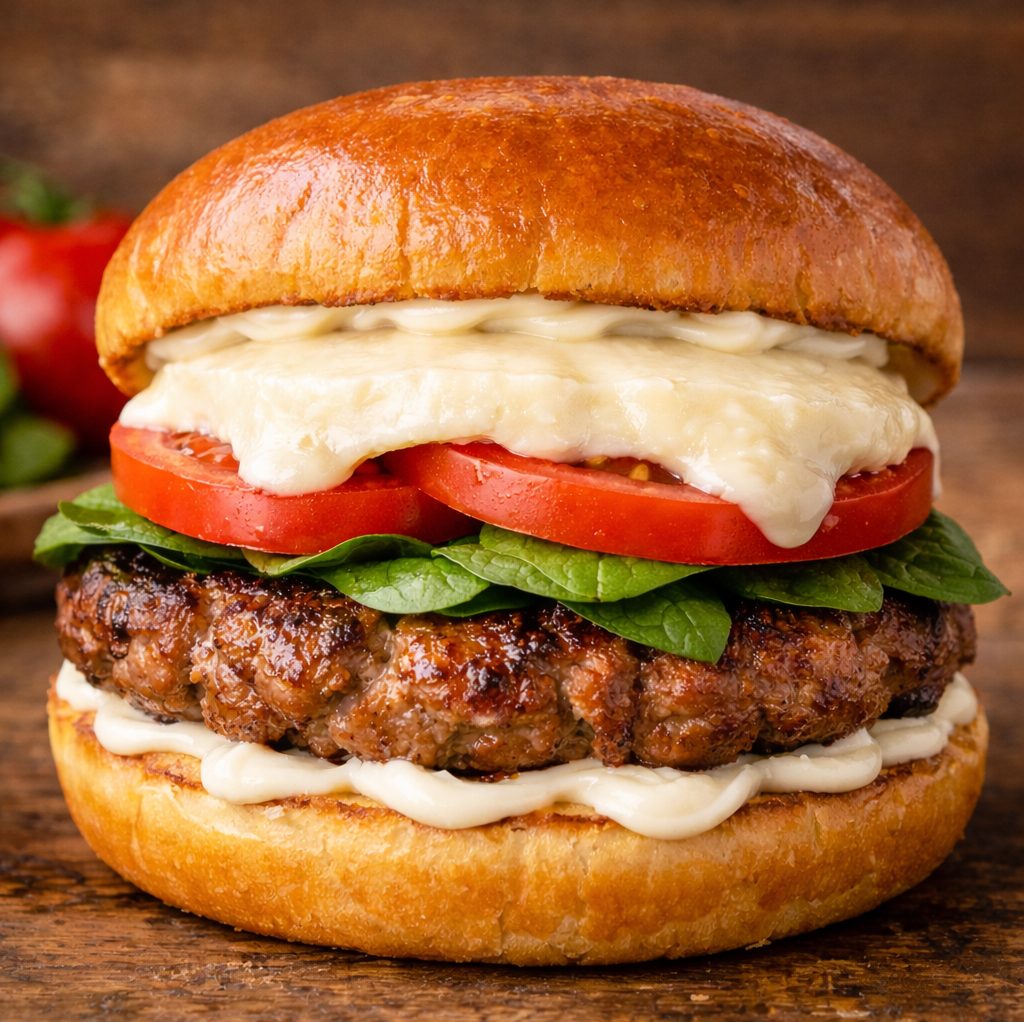 The Pesto Empire Burger.