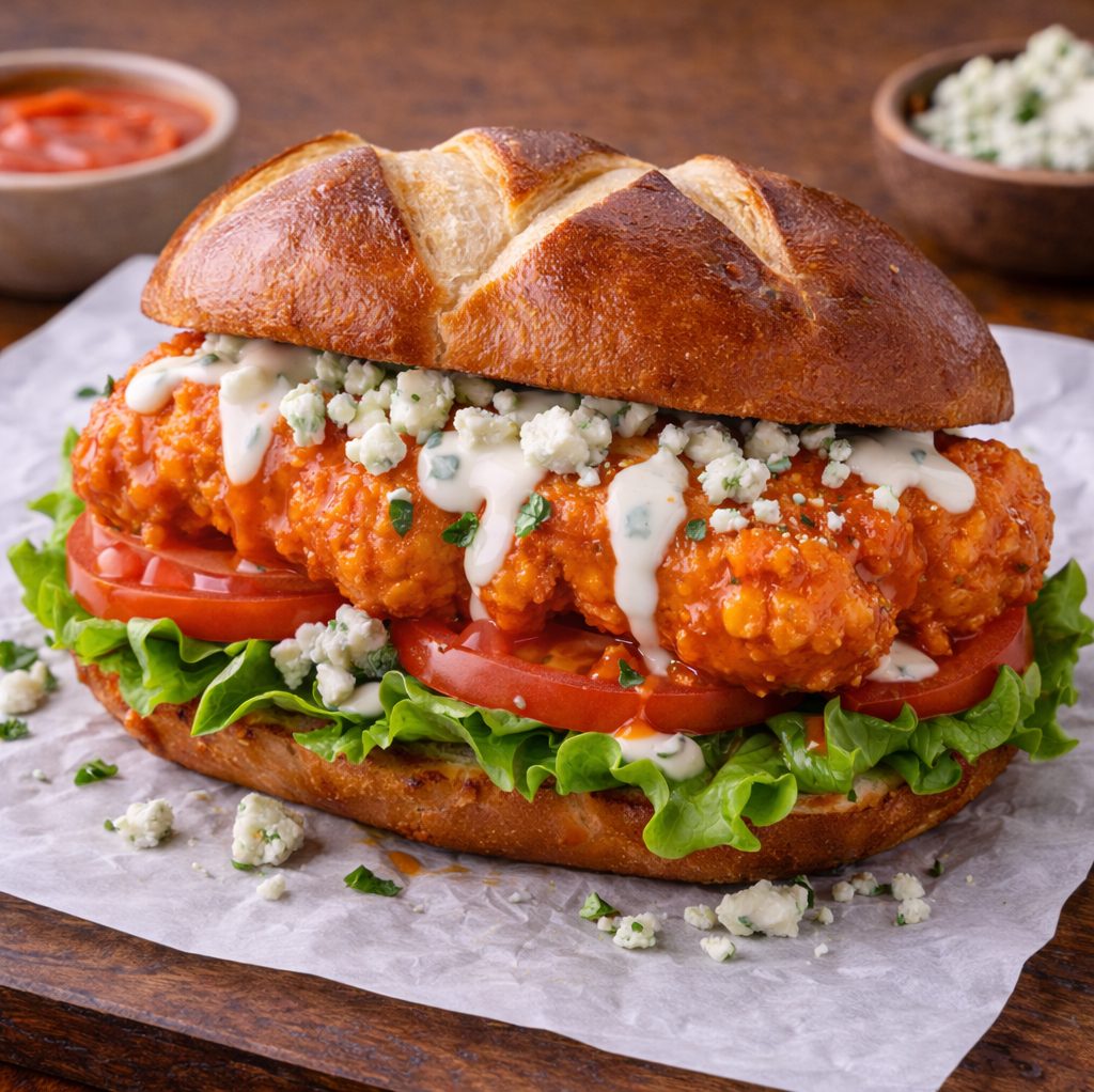 Buffalo Fried Sandwich.