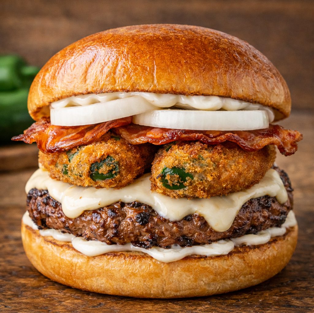 Mad Popper Burger.