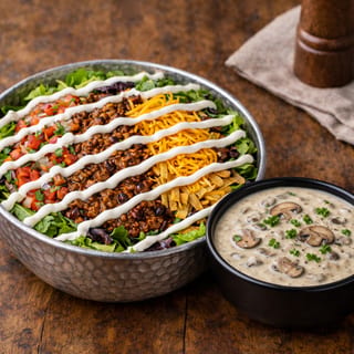 Half Chili Tex Mex Salad & Soup
