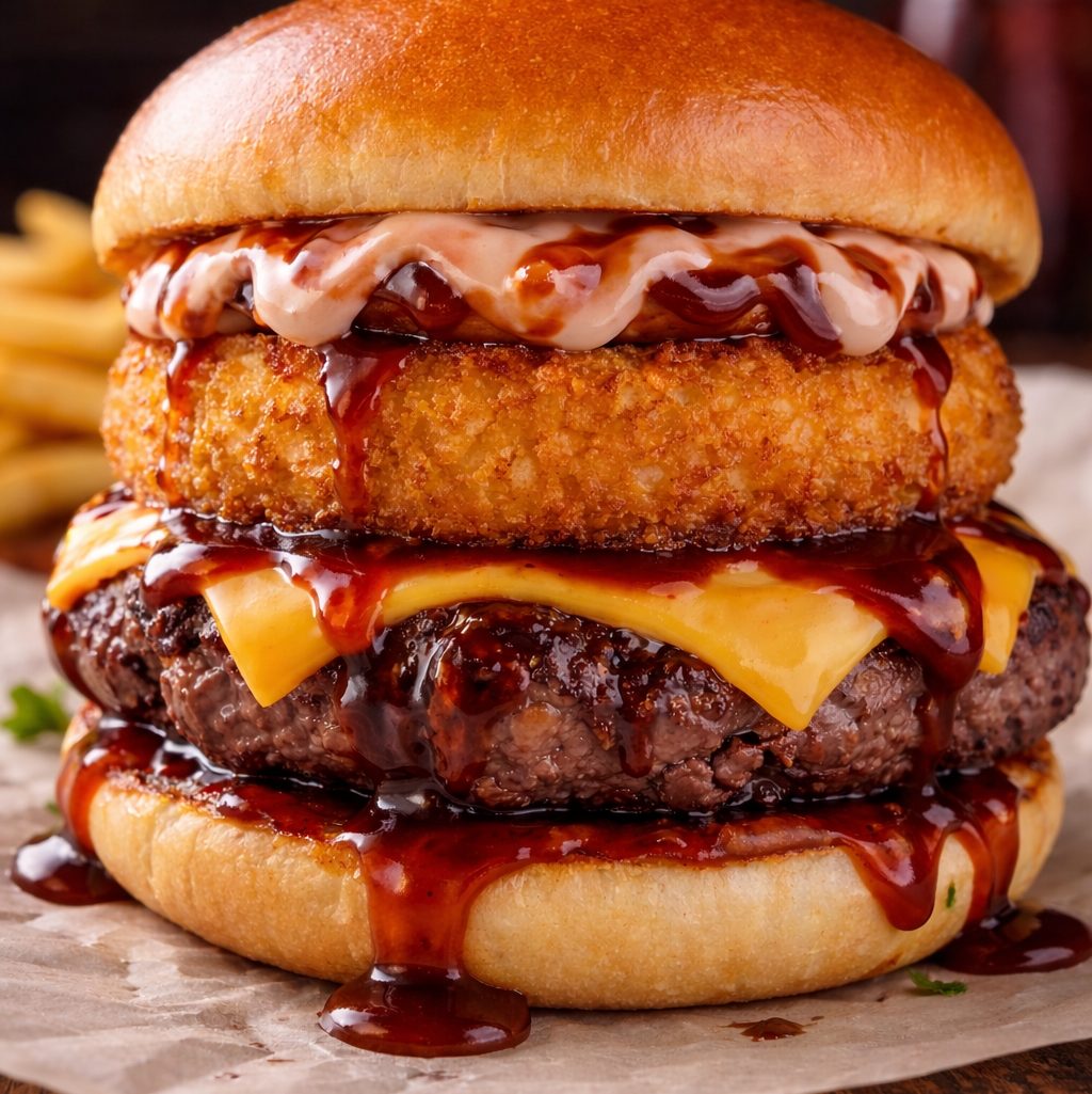 The Bulls Eye Burger.