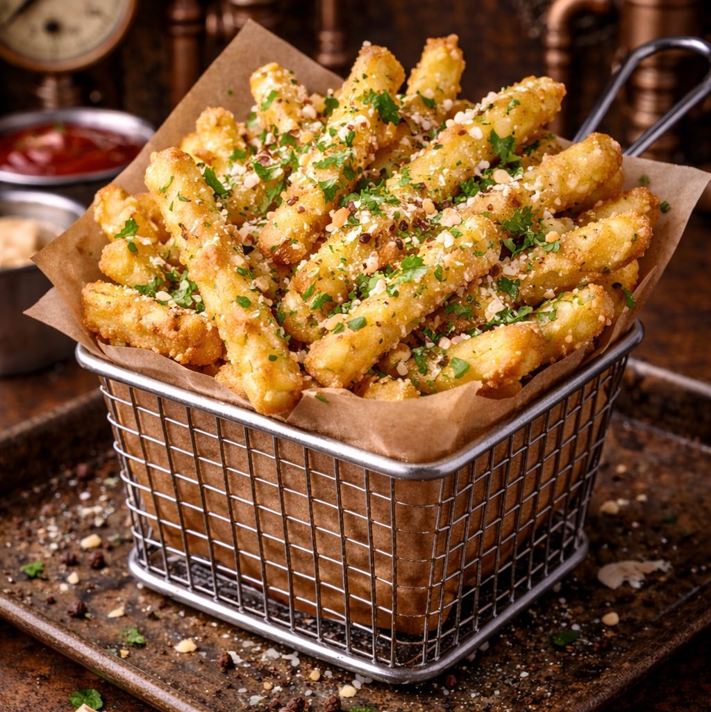App Garlic Cilantro Fries.